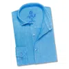 Eight X Men's Linen Button Down Shirt - Cerulean Blue