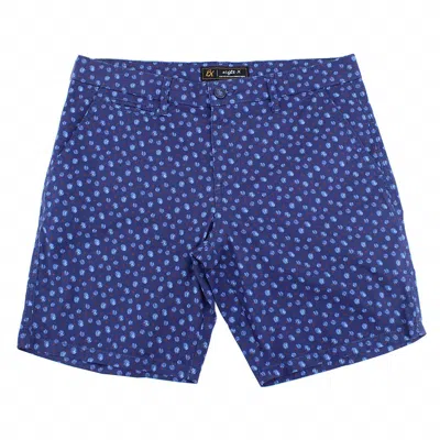 Eight X Men's Modern Dot Print Shorts In Navy In Blue