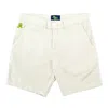 Eight X Men's Neutrals Beige Frog Chino Shorts In White