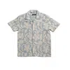 Eight X Men's Neutrals / Blue Oleander Artisan Short Sleeve Button Up Shirt In Blue