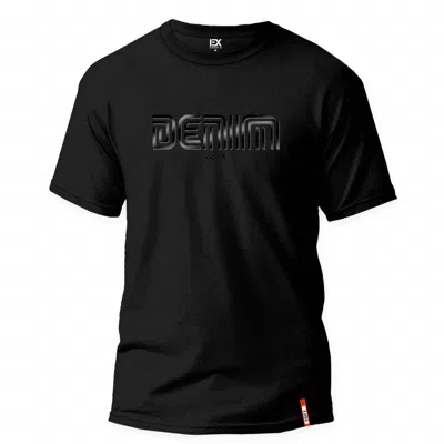 Eight X Men's Peak Denim Street T-shirt In Black