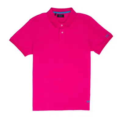 Eight X Men's Pink Fuchsia Polo With Ex Logo