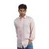 Eight X Men's Pink / Purple 100% Linen Button Long Sleeve Button Down Shirt - Pink In Pink/purple
