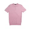 Eight X Men's Pink / Purple Argyle Solid Knit Polo - Pink