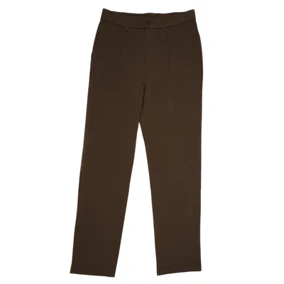 Eight X Men's Pleated   Pant - Brown