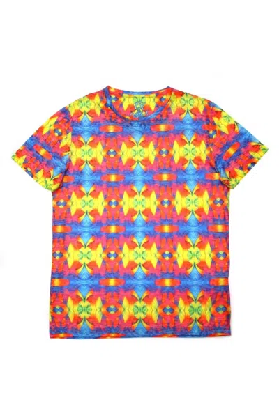 Eight X Men's Print T-shirt In Blue In Multi