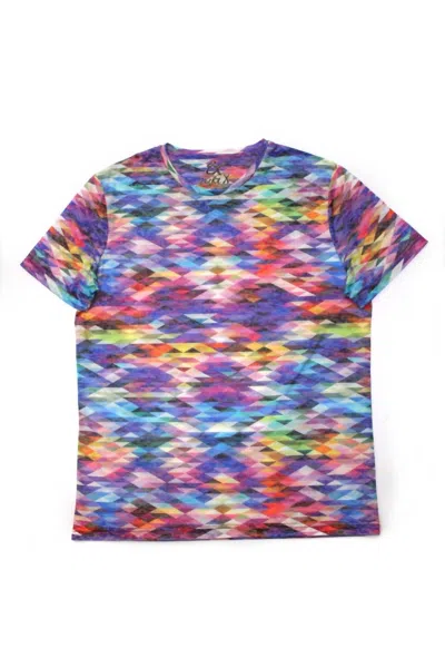 Eight X Men's Print T-shirt In Purple In Multi