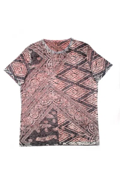 Eight X Men's Printed T-shirt In Red In Pink