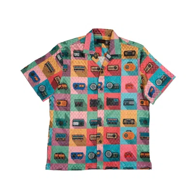 Eight X Men's Public Broadcast Relaxed Fit Short Sleeve Shirt In Multi