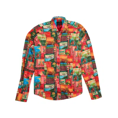 Eight X Men's Puesta De Sol Button Down Shirt In Multi