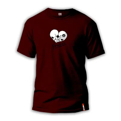 Eight X Men's Red Immortal  Street T-shirt - Burgundy