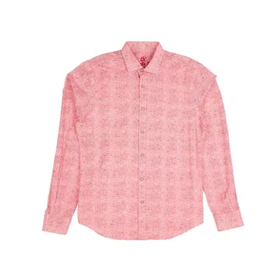 Eight X Men's Red Trinitite Button Down Shirt