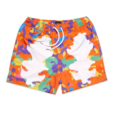 Eight X Men's Rorschach Swim Trunks