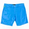 Eight X Men's Sky Blue Frog Chino Shorts In Blue