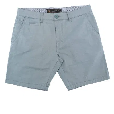 Eight X Men's Slim Fit Textured Shorts In Green In Blue