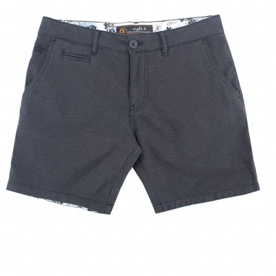 Eight X Men's Slim Fit Textured Shorts In Grey In Blue