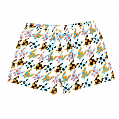 Eight X Men's Summer Hound Swim Trunks In Multi