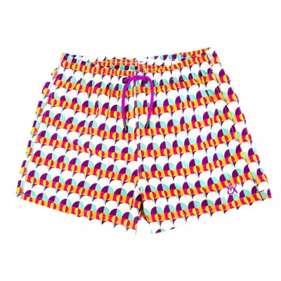 Eight X Men's Sunset Alchemy Swim Trunks In Multi