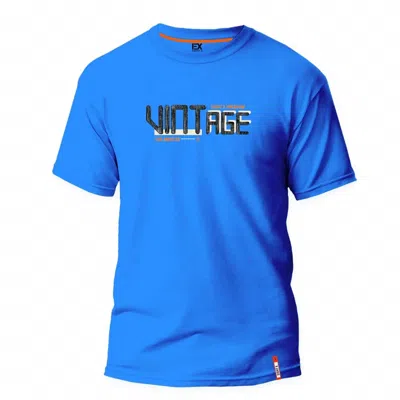 Eight X Men's Vintage Vibes Street T-shirt In Blue