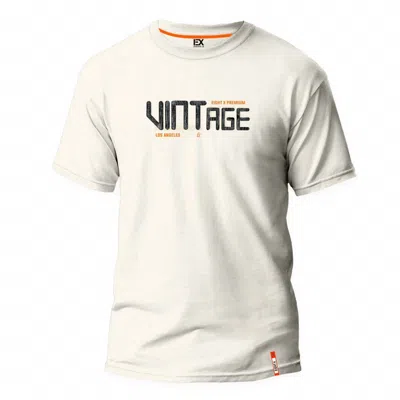 Eight X Men's Vintage Vibes Street T-shirt In Off-white
