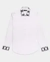 Eight X Men's White Bardem Artisan Edition Button Down Shirt In White