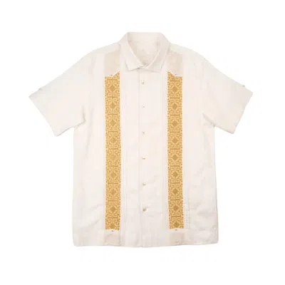 Eight X Men's White Brava Short Sleeve Button Up Shirt