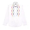 Eight X Men's White Le Chiffre Artisan Collection Button Down Dress Shirt In White