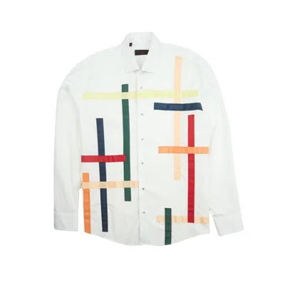 Eight X Men's White Perspective Button Down Shirt