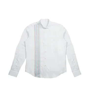 Eight X Men's White Revel Long Sleeve Button Up Shirt