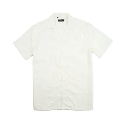 Eight X Men's White Vista Artisan Short Sleeve Button Up Shirt