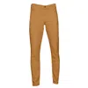 Eight X Men's Yellow / Orange Soft Stretch Slim Fit Jeans - Burnt Orange In Yellow/orange