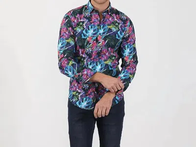Eight X Miami Floral Button Down Shirt In Multi