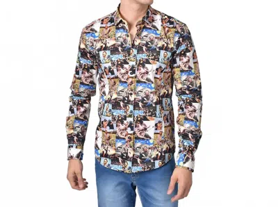 Eight X Millennial Van Gogh Button Down Print Shirt In Multi