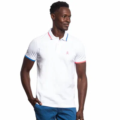 Eight X Monaco Frog Slim Fit Polo In White