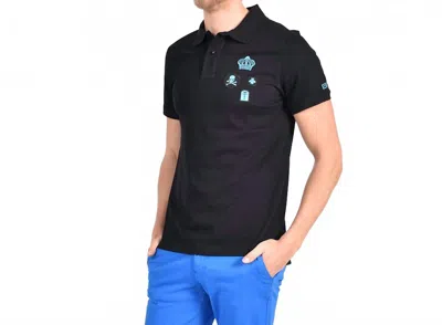 Eight X Multi Patch Polo In Black