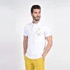 Eight X Multi Patch Polo In White In Multi