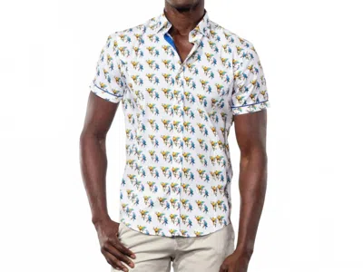 Eight X Parrot Bay Short Sleeve Shirt In White Multi