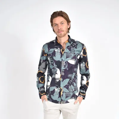 Eight X Pixelated Garden Print Shirt In Multi