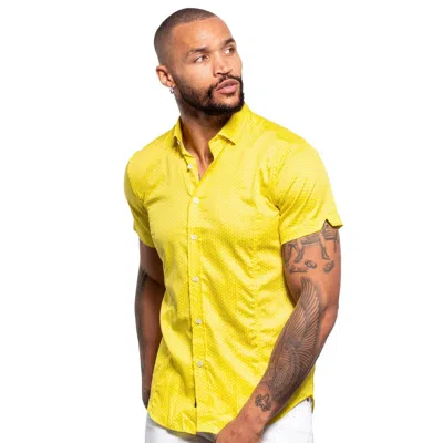Eight X Polka Dot Short Sleeve Shirt In Yellow