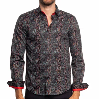 Eight X Pythagoras Madness Edition Button Down Shirt In Black In Multi