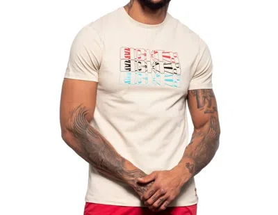Eight X Rocket Pop Logo Graphic T-shirt In Beige In Neutral