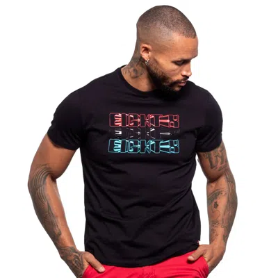 Eight X Rocket Pop Logo Graphic T-shirt In Navy In Black