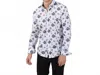 Eight X Rose Dot Button Down Shirt In White In Multi