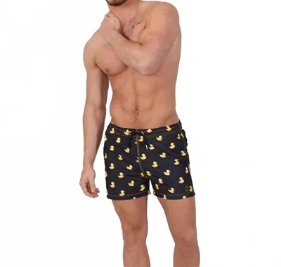Eight X Rubber Duck Swim Trunks In Navy In Black
