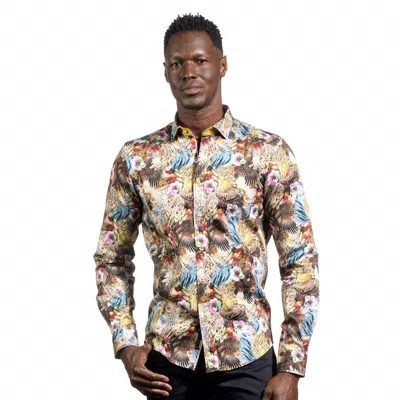 Eight X Shaman's Stare Button Down Shirt In Multi