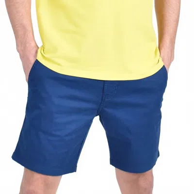 Eight X Slim Fit Chino Shorts In Navy In Blue