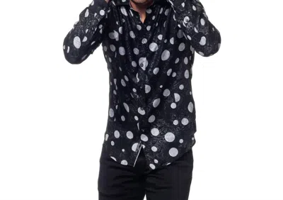 Eight X Spotlight On Paisley Button Down Shirt In Black In Multi