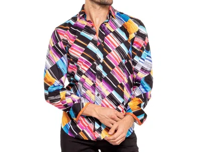 Eight X The Speed Of Colour Button Down Shirt In Multi