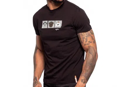 Eight X Three Bears Graphic T-shirt In Black