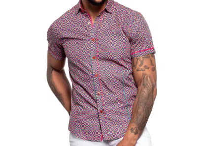 Eight X Tippa My Tongue Short Sleeve Shirt In Multi In Purple
